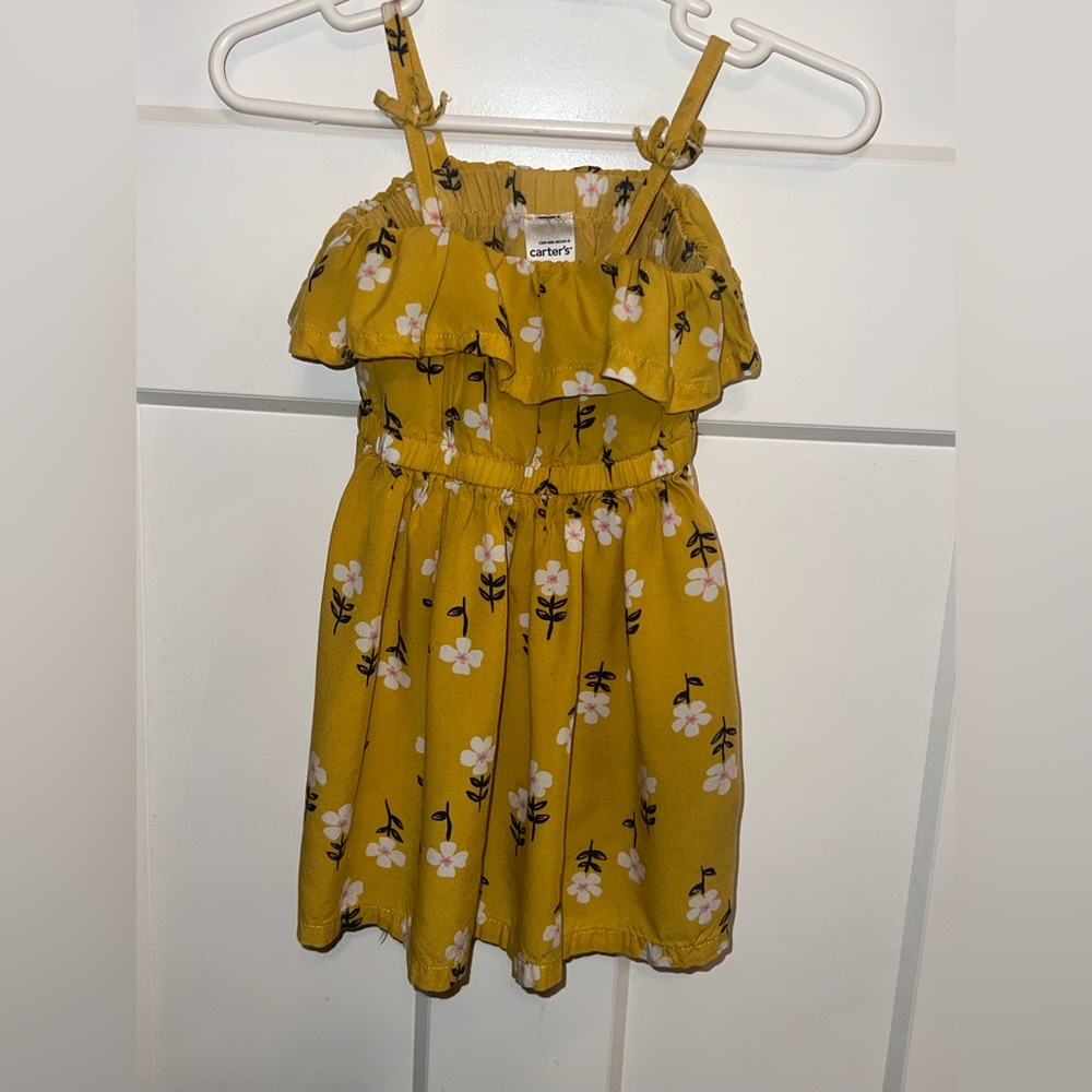 Carter's Mustard Floral Kids Dress (3 DAY SALE PRICE 💖 SEND OFFERS💖)